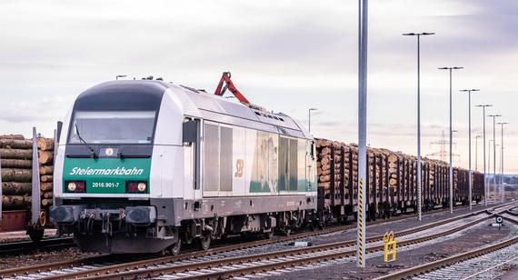 ein beladener Zug