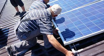 Montage einer PV Anlage