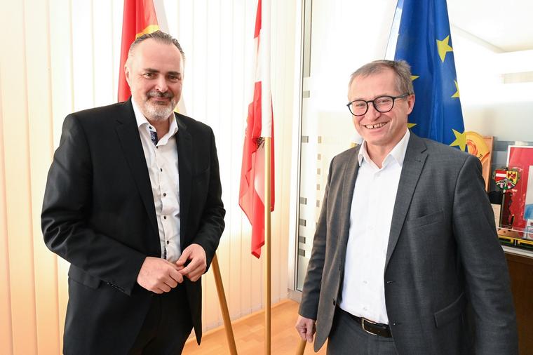 Landeshauptmann Doskozil und Geschäftsführer Rucker