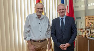 Landeshauptmann Doskozil und Geschäftsführer Johannes Stipsits 