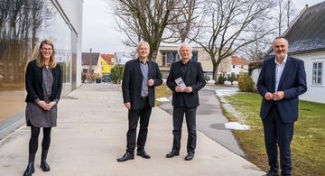 Am Foto Barbara Weißeisen-Halwax, Eduard & Johannes Kutrowatz, Landeshauptmann Hans Peter Doskozil